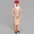 emirates-airline-stewardess-highly-realistic-3d-model-obj-wrl-wrz-mtl (17).jpg Emirates Airline stewardess ready for full color 3D printing