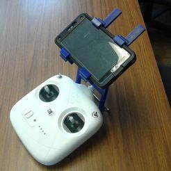20160726_074647.jpg Бесплатный 3D файл DJI Phantom Quadcopter Drone Универсальное крепление для планшета・Дизайн 3D принтера для загрузки