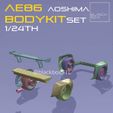 a7.jpg Classic Bodykit for AE86 AOSHIMA 1-24th Modelkit