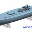 00.jpg Low Profile Stealth Semi Submersible Interceptor 1m RC Ready 3D Printable Model
