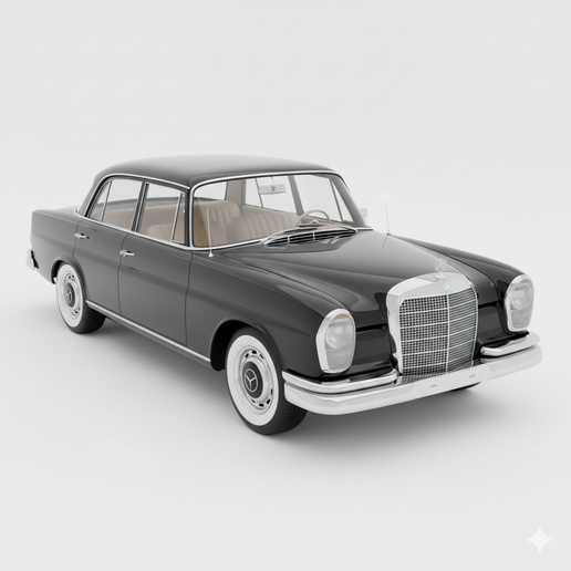 Mercedes-Benz W111 car wall art STL, 1970s vintage car STL, car STL, 1940s car STL, minivan STL, car file STL, 2010 supercar STL, 1:24 car STL, realistic car STL, 1:64 car STL, tuned car STL, engine bay STL, car keychain STL, hybrid car STL, classic V8 ca