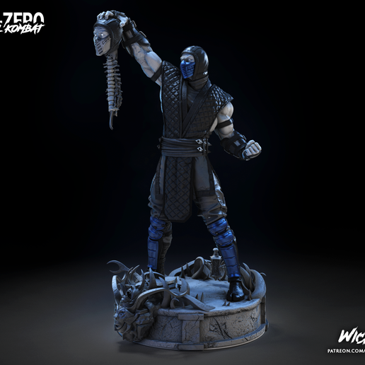 🗿 Wicked Video Game Sub Zero Sculpture: Tested and ready for 3d