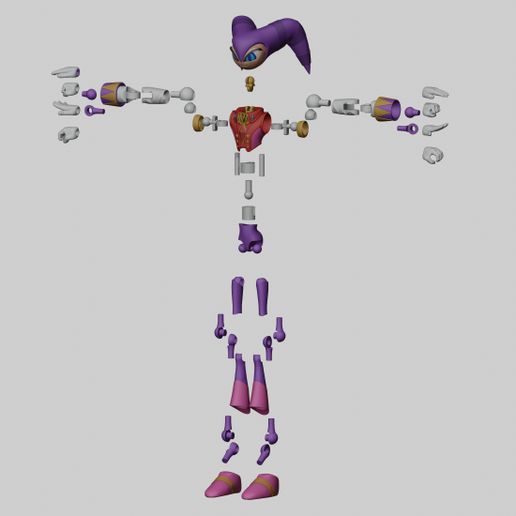 NiGHTS into dreams マスコット 3体セット 🧸 NOITES ARTICULADAS (Nights into Dreams)・Arquivo STL para
