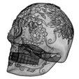 Captureskullwireframe.PNG Mexican Sugar Skull 3D model