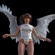 angel2.jpg Fallen Angel with Base Sculpture Anime Angel Statue