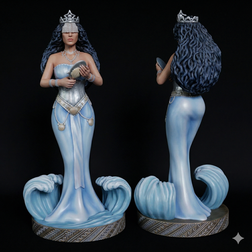 👾 Iemanjá - Orixá・ STL File for 3D printing・Cults