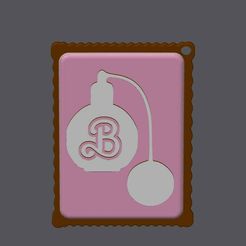 barbie-perfume-2.jpg Archivo STL BARBIE SILHOUETTE COOKIE - Frasco de perfume 2・Plan de impresión en 3D para descargar
