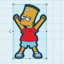 bart.png Fichier STL Porte-clés Bart Simpson・Design pour impression 3D à télécharger