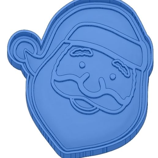 2 CHRISTMAS BISCUIT MOULDS - SANTA CLAUS - SNOWMAN - FIR TREE - CHRISTMAS BALL - COOKIE CUTTER - COOKIE CUTTER - GIFT - REINDEER - COOKIE CUTTER- STENCIL - 3D model önizlemesi