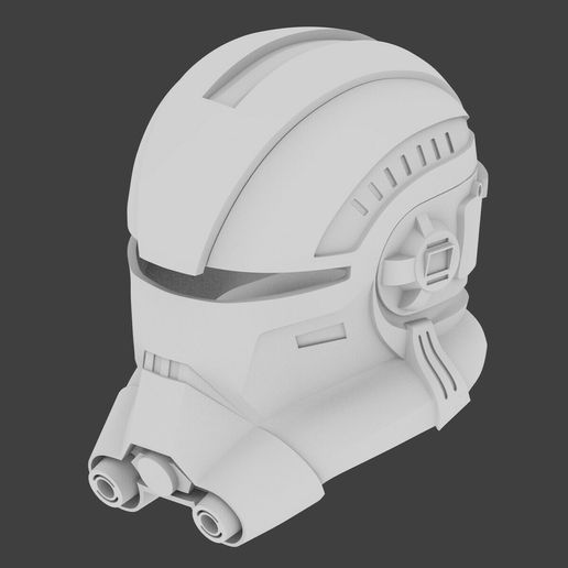 STL file Echo Clone Helmet, Star Wars TV series: The Bad Batch