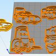 2.jpg COOKIE CUTTERS FOR CARS (FLO,GUIDO, MATE, MCQUEEN, STRIP WEATHERS)