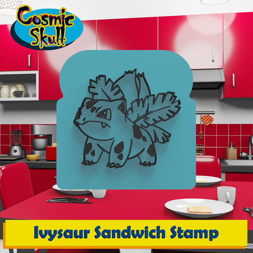 Ivysaur Sandwich Stamp 3D model