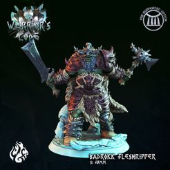 Badrokk-FleshRipper.jpg Fichier 3D Badrokk FleshRipper, Seigneur de guerre orque・Modèle pour imprimante 3D à télécharger