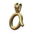 O-lower-case-wire-3d-letter-pendant-charm-01.jpg O Buchstabe Initiale 3d Kleinbuchstaben Draht Anhänger Charme Bügel 3D-Druck Modell