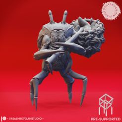 3D Printable Dual Sai Tortle - Tabletop Miniatures (Pre-Supported) by  Yasashii Kyojin Studio