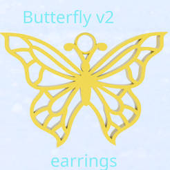 Butterfly v2 earrings Butterfly earrings (v2)