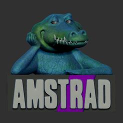 croco00.JPG Free STL file French mascot AMSTRAD CPC・3D printer model to download