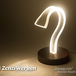 9efe69daae3226289fe5f324281ceefc_display_large.jpg Free STL file "Waveguide" Bedside Reading Lamp cnc・3D printing model to download, ZenziWerken