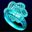 Nhan-luoi-N6682-05.png Mesh flower ring -Womens pearl ring - Pearl ring - N6682