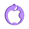 Apple Logo Keychain.stl Apple Keychain