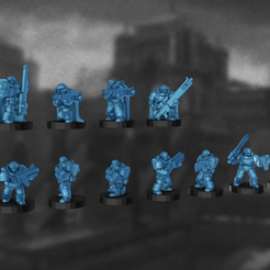Scouts.png Free STL file 6/8mm Cosmo Knight Initiates・Model to download and 3D print