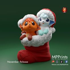 color-3-copy.jpg Christmas Vulpix and tree ornament- presupported and multimaterial