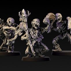 skeletal-clan-render.jpg Skeletal Clan Bundle Fantasy Miniatures : Frostgrave, Pathfinder, D&D