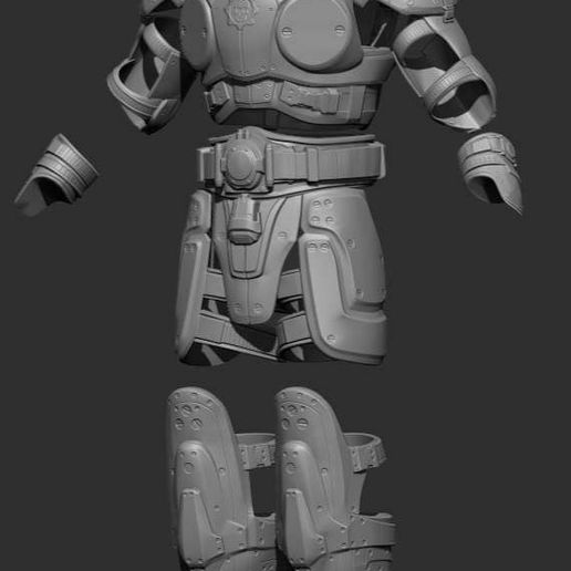 🗿 Marcus Fenix Armour Armor Cosplay・ STL File for 3D printing・Cults