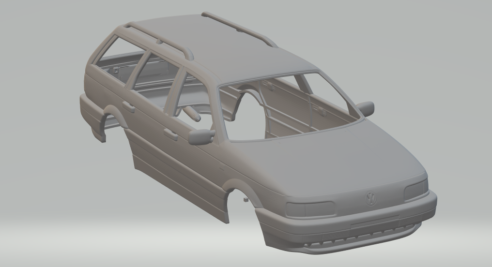 4.png Descargar archivo STL Variante del Volkswagen Passat • Objeto para impresora 3D, gauderio