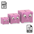 PIG3.png Piggy Bank | Cube Pig | Money Clipboard