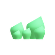 Untitled3.png Angled Vase 1 STL File - Digital Download -5 Sizes- Homeware, Minimalist Modern Design