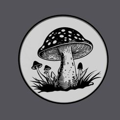mushroom-litho-5.jpg LITHOPANE LIGHT BOX - MUSHROOMS 5