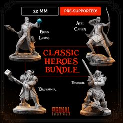 720X720-mmy-promo-summer-pakages-heroes-32.jpg Archivo 3D Elfo, Bárbaro, Mago y Enano (Hero Quest - Dungeons & Dragons)・Objeto para impresora 3D para descargar