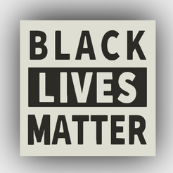 BLM.png STL-Datei Black Lives Matter Logos Plaketten Pins Schilder. kostenlos herunterladen • Objekt zum 3D-Drucken, ToriLeighR