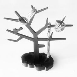 STL file Jewelery Tree - Arvore Porta Joias 🌳・3D print object to  download・Cults