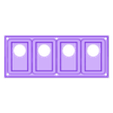 x4.stl Boat switch panel for round 20mm illuminated switches