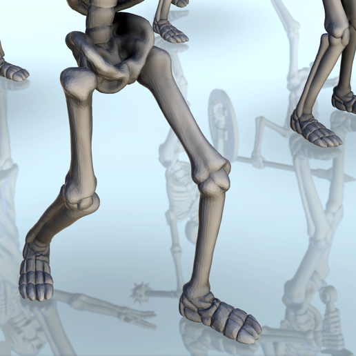 26.png Archivo STL Set de 7 esqueletos de guerreros (+ versión precompatible) (18) - Oscuridad Caos Medieval Age of Sigmar Fantasy Warhammer・Objeto imprimible en 3D para descargar, Hartolia-Miniatures