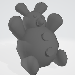 ourson.png 3d model of bear toy