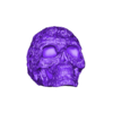 skull+ornament+lowpoly.stl Skull ornamental 3D print model