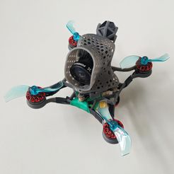 2-Build1.jpg STL file Ultra Lightweight and Aerodynamic Optimized Frame for Tiny Drones - Toothpicks 75mm・3D printing template to download