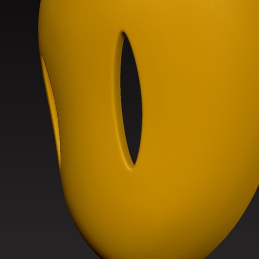 🥳 Yellow Mask・ STL File for 3D printing・Cults