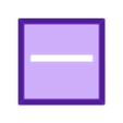 30X30SLOT1.stl Квадратное основание 30x30 мм с прорезью1