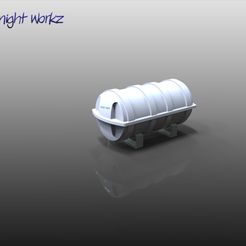 Life-raft-scale-64.jpg Descargar archivo STL Balsa salvavidas • Objeto para impresora 3D, Midnight_Workz