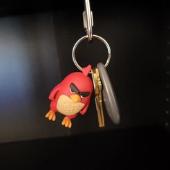 20220812_232746.jpg STL file Keychain character - Inspired by Angry Birds Red・3D print object to download, 3D-Shawn
