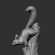squirrel10.jpg Squirrel on a tree 3D print model