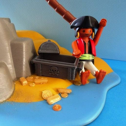 DSC06529.JPG Download free file Playmobil Pirates Chest • Object to 3D print, LaWouattebete