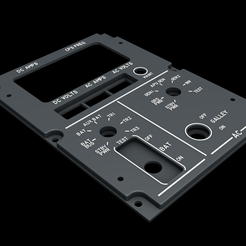 1.png STL-Datei BOEING 737 ÜBER KOPF - ELEKTRISCHE SCHALTTAFEL・Design für 3D-Drucker zum herunterladen