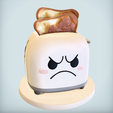 Screenshot-2025-10-21-at-16.09.23.png Tostadora Triste y Enfadada Dejando Caer la Tostada Quemada STL Divertido Modelo de Impresión 3D Decoración de Cocina y Figurita de Dibujos Animados