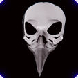 cuervo4.png Raven skull mask Máscara de craneo de cuervo