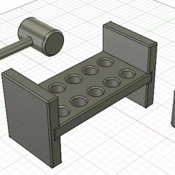 montessori bench.JPG STL file Montessori Bench with Hammer・3D printer design to download
